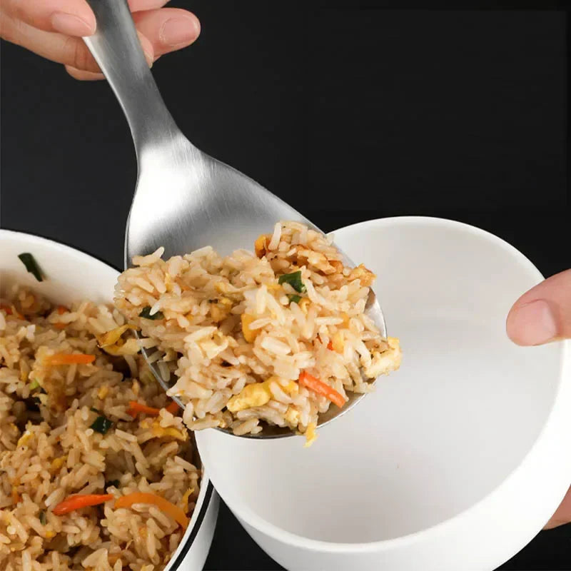 Thickened stainless steel non-stick rice spoon