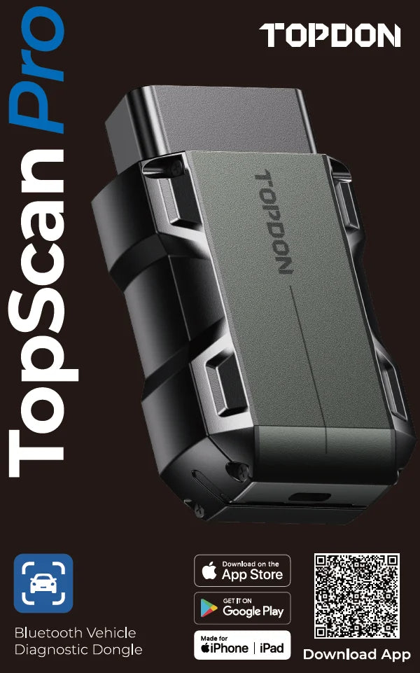 TOPDON TopScan OBD2 Scanner Bluetooth Wireless Full System Diagnostic Tool