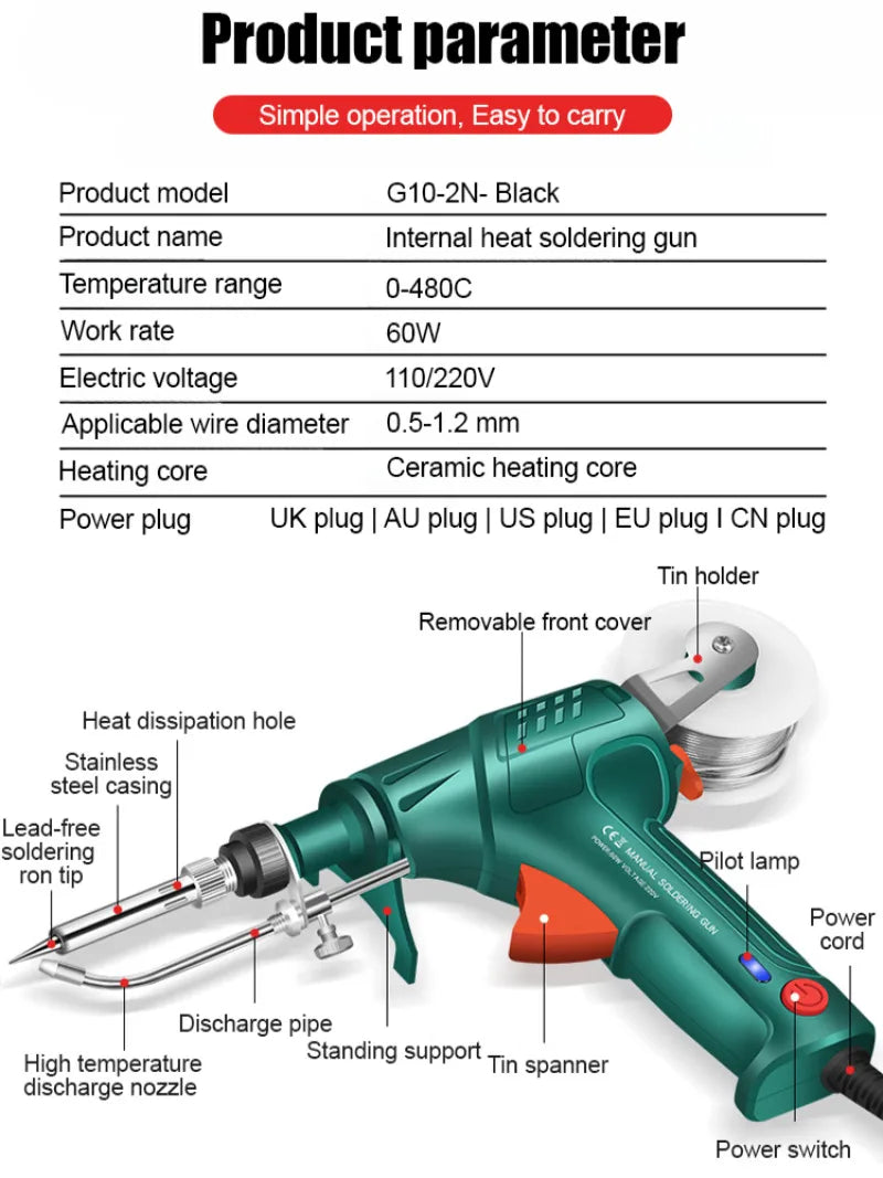 Multi-function soldering iron soldering gun set