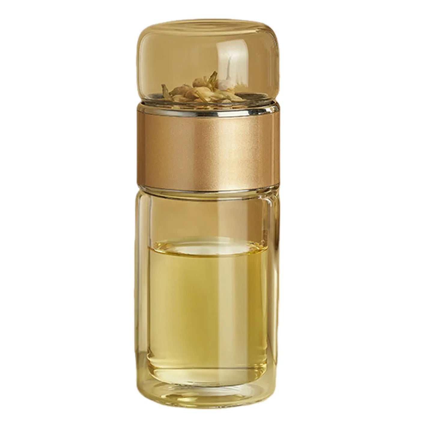 Double-layer Thickened Tea and Water Separation Glass