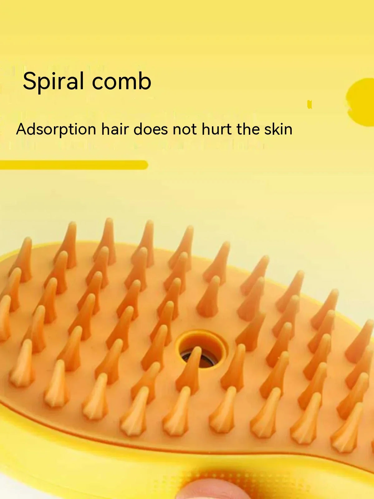 Spray floating hair comb