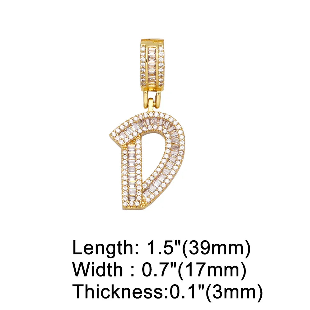 Initial Letter Pendant Necklaces