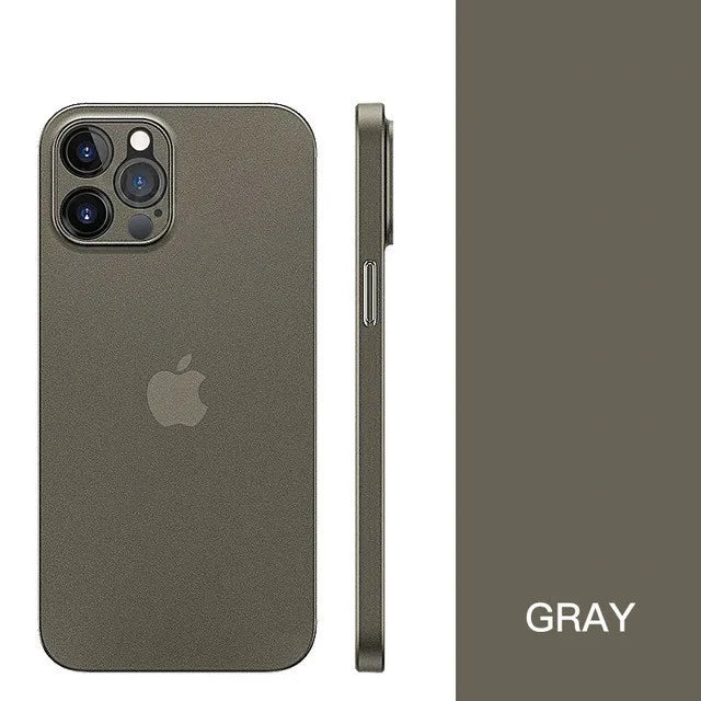 Ultra-thin original color cooling hard case-Comes with glass lens film