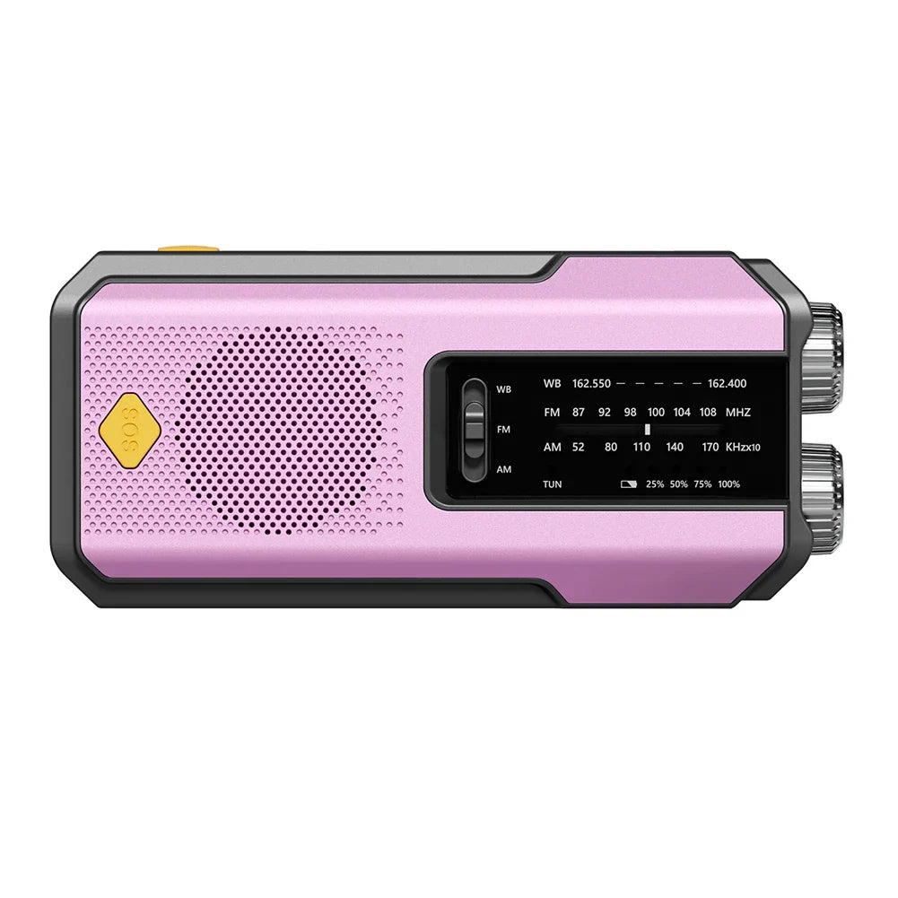 Hand-Crank/Solar Radio