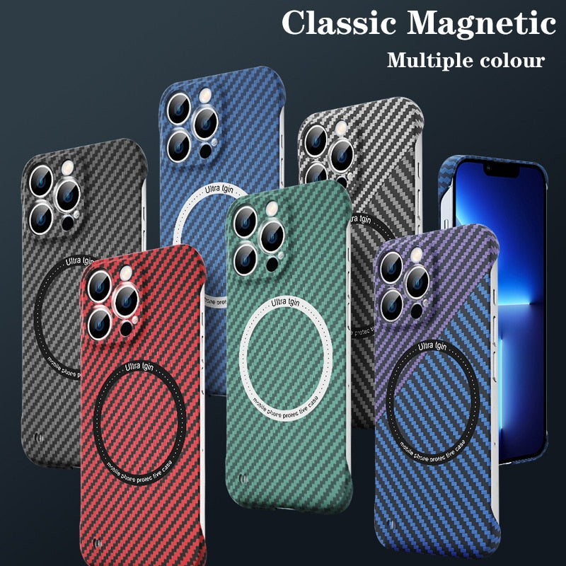 iPhone 12/13 Carbon Fiber Magnetic Case