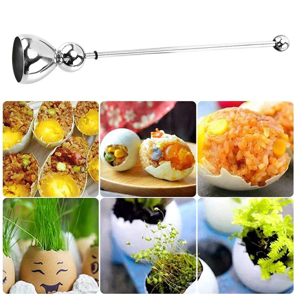 Stainless Steel Egg Cracker Tool