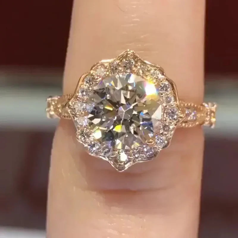💍3 Carat Super Sparkling zircon Ring