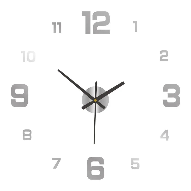 3D Wall Decal Decorative Clock
