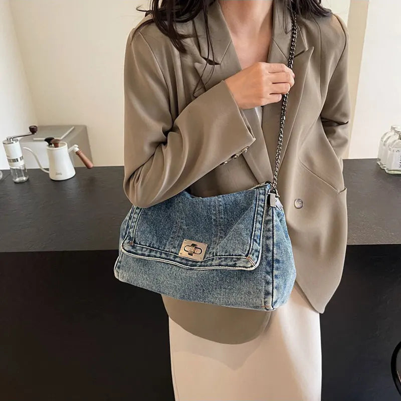Fashion Denim Shoulder Bag