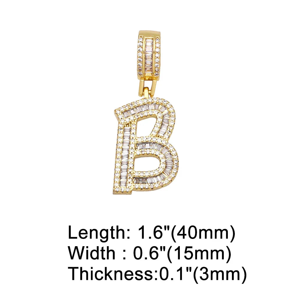 Initial Letter Pendant Necklaces