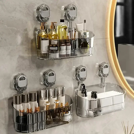 No-Drill Bathroom Suction Storage Box