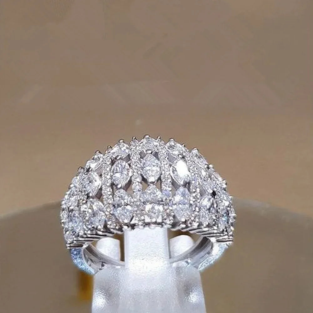 💍3 Carat Super Sparkling zircon Ring