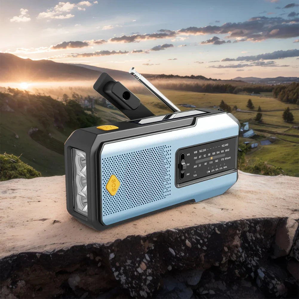 Hand-Crank/Solar Radio