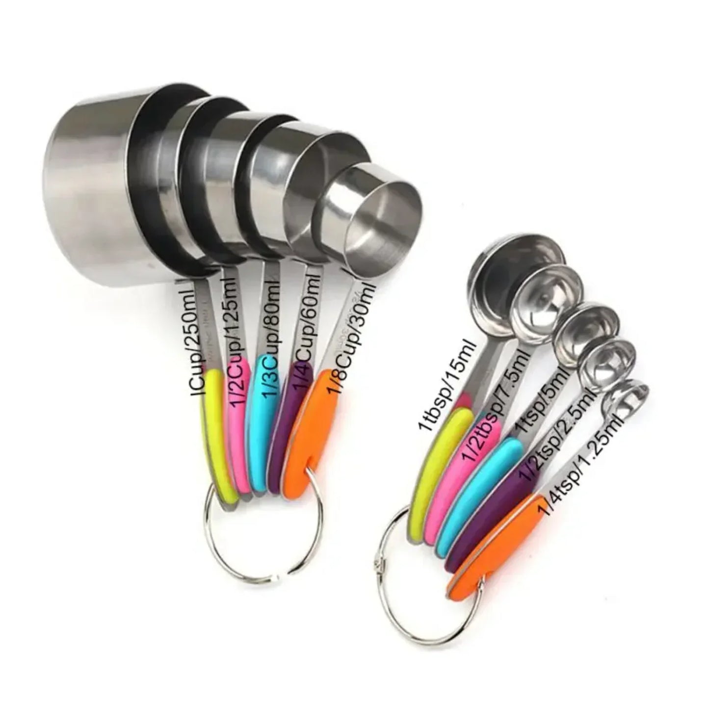 Stainless Steel Magnetic Measuring Spoons Set