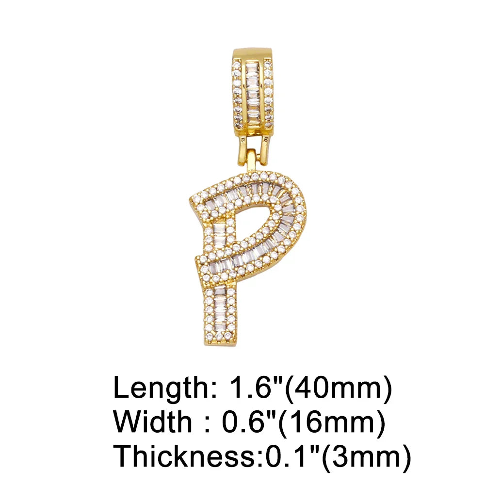 Initial Letter Pendant Necklaces
