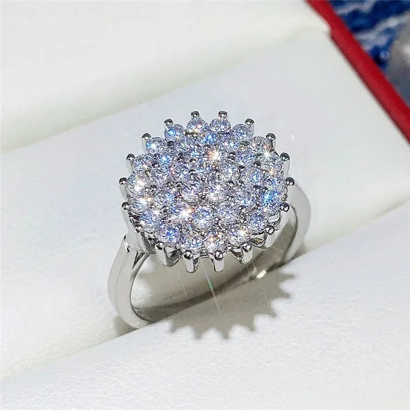 💍3 Carat Super Sparkling zircon Ring