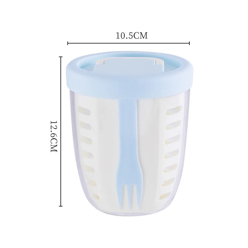 Fruit Salad Storage Cup With Lids and Fork