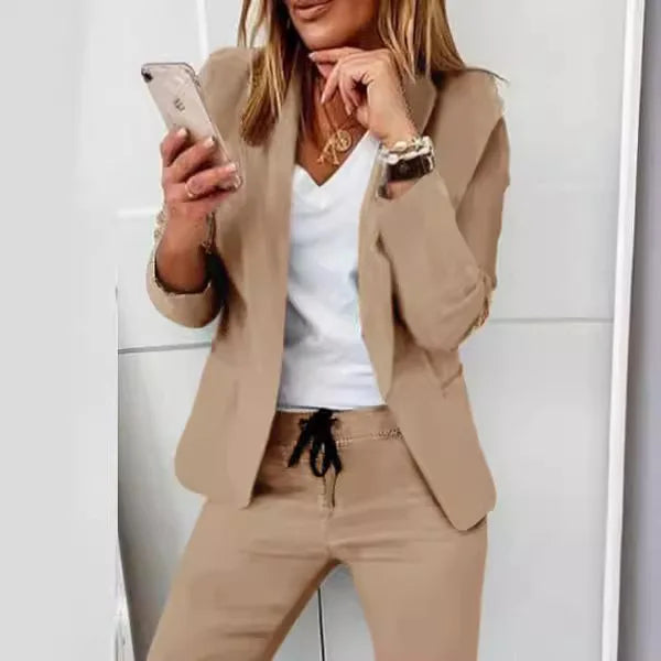 Jacket and wide-leg pants set (ALL Color)