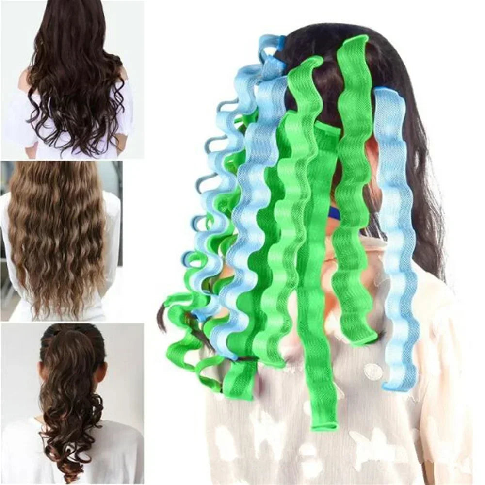 Heatless Waves Hair Curler - 12 pcs