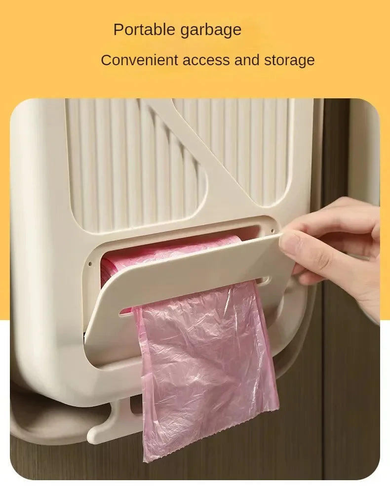 Hanging Trash Can for Kitchen Cabinet Door