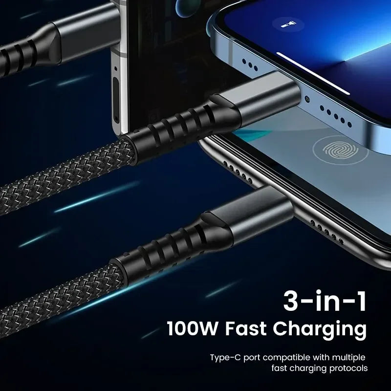 Transparent Luminous 3-in-1 Super Fast Chargin