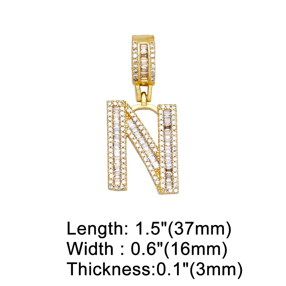 Initial Letter Pendant Necklaces