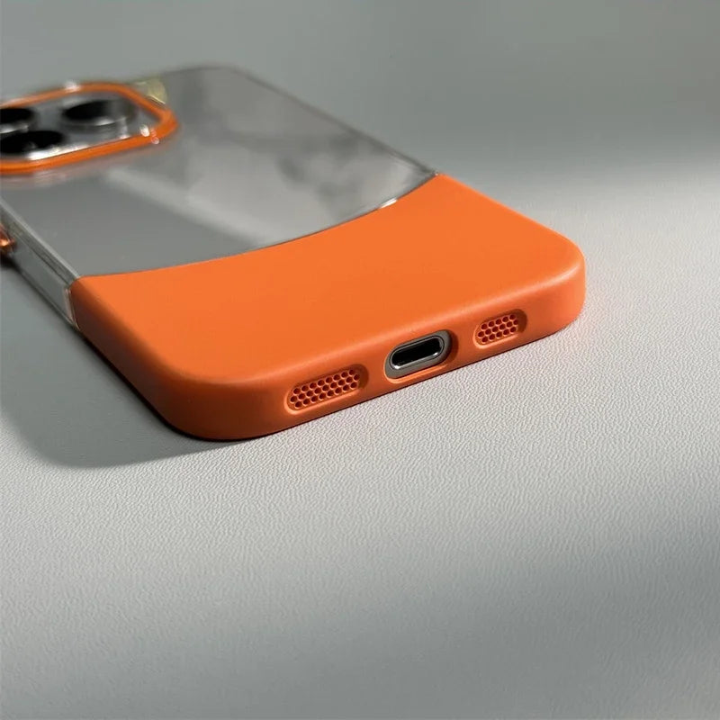 Two -in -one stitching matte mobile phone case