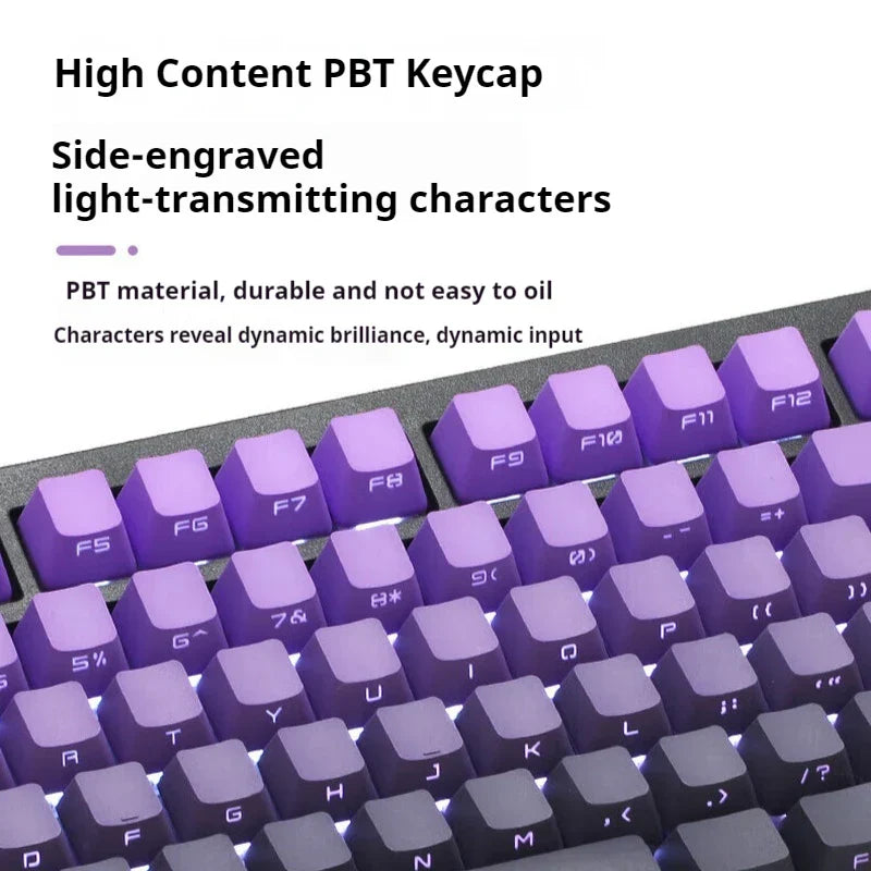 ZH980 100% Mechanical Keyboard,PBT Material Keycap