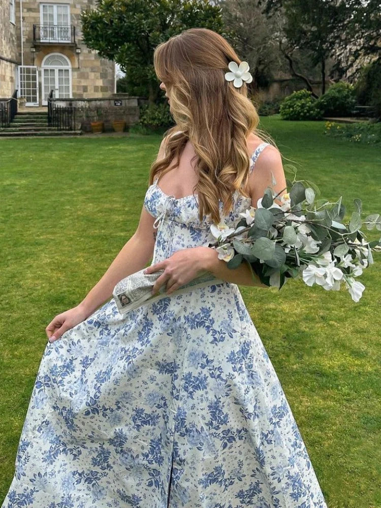 Floral Bustier Midriff Waist Shaper Dress
