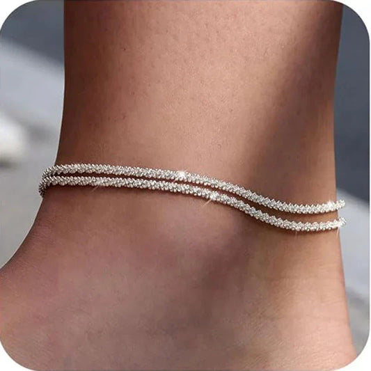 Dainty Layered Waterproof Anklet For Women