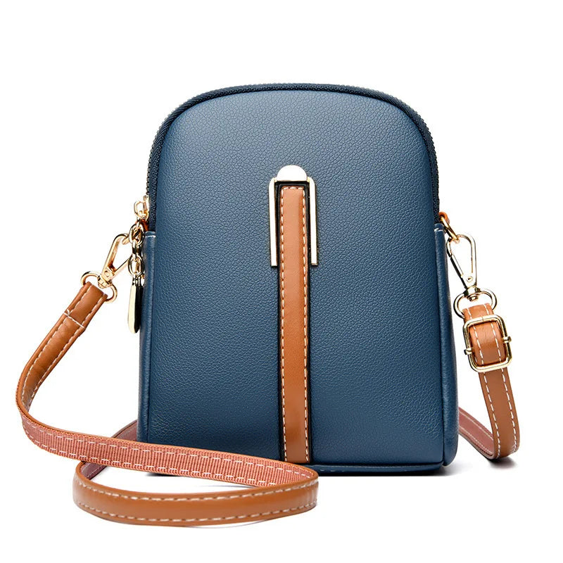 New lychee grain leather phone bag