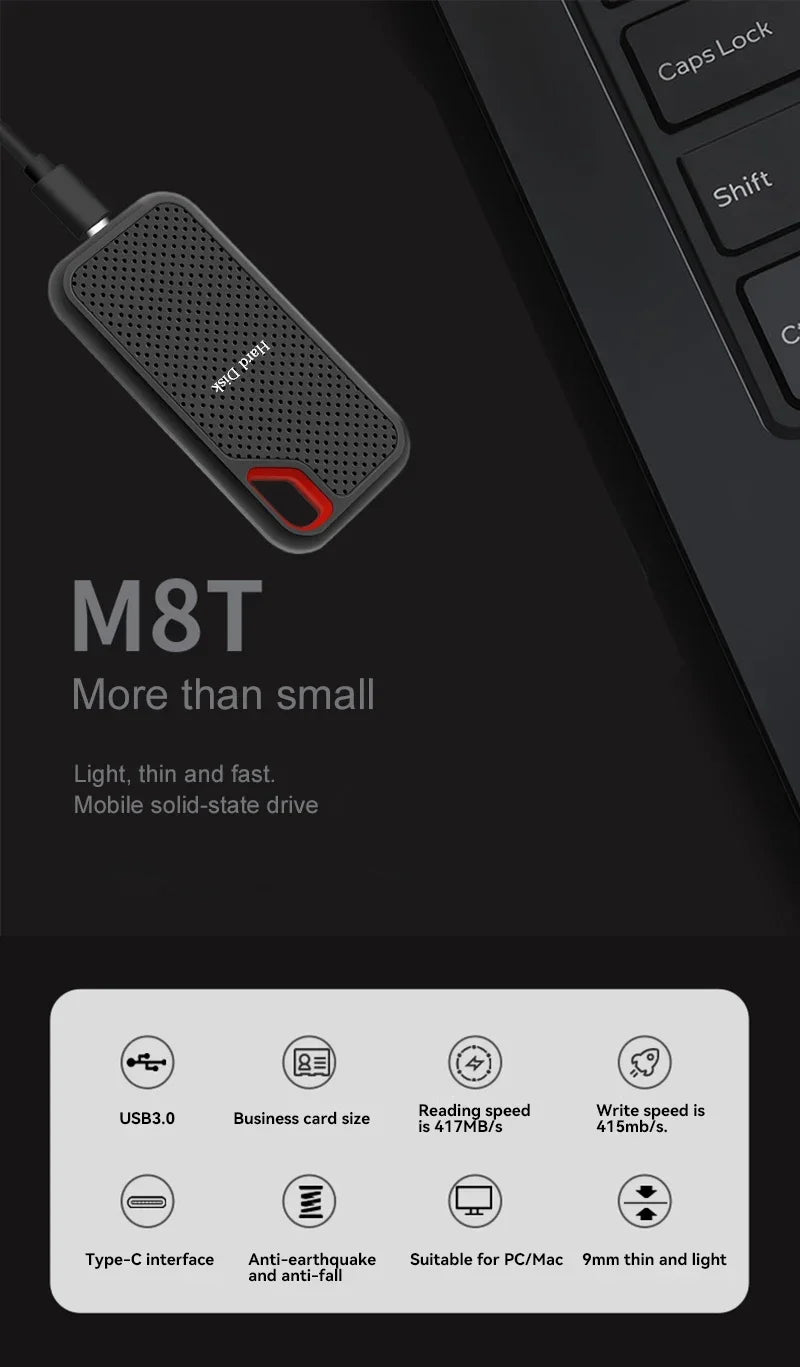 High-speed solid-state mobile hard drive