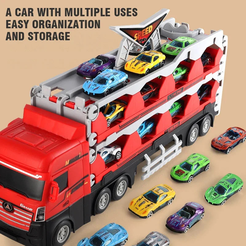 Catapulting Racing Track with Cars