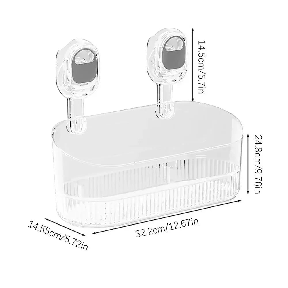No-Drill Bathroom Suction Storage Box