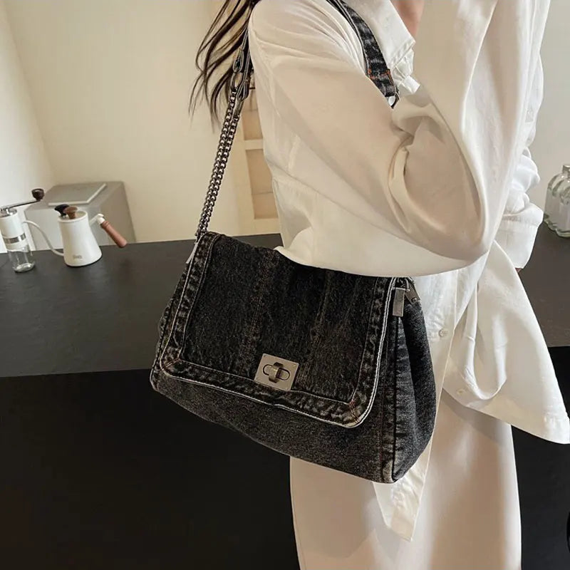 Fashion Denim Shoulder Bag