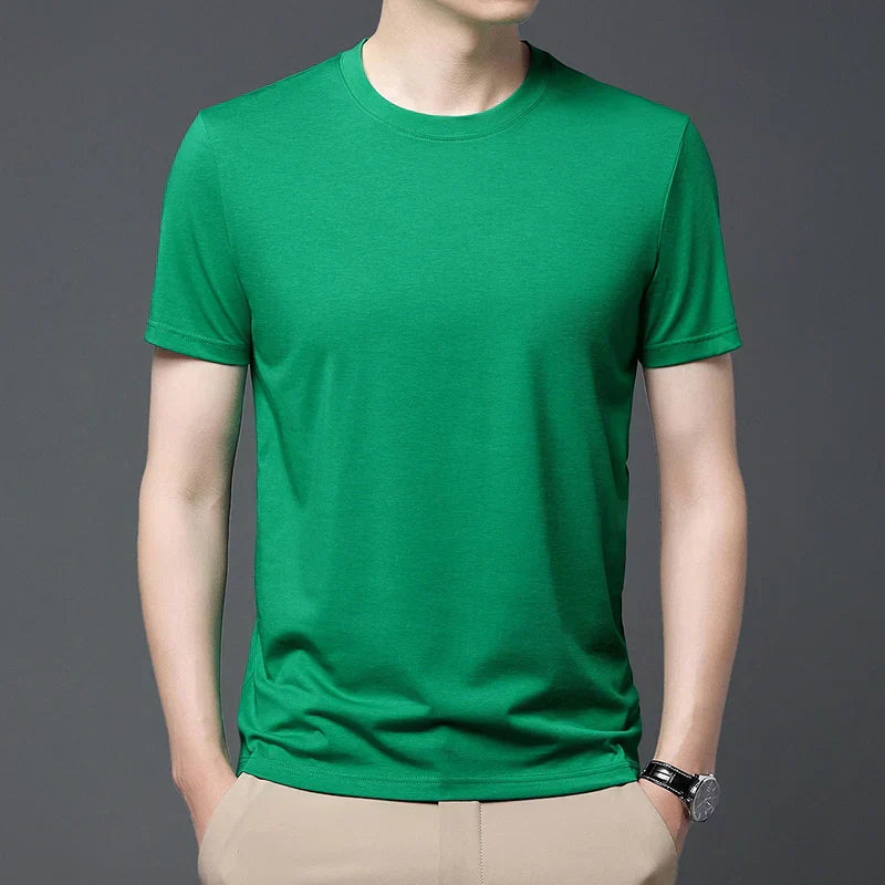 Waffle woven ice silk breathable T-shirt