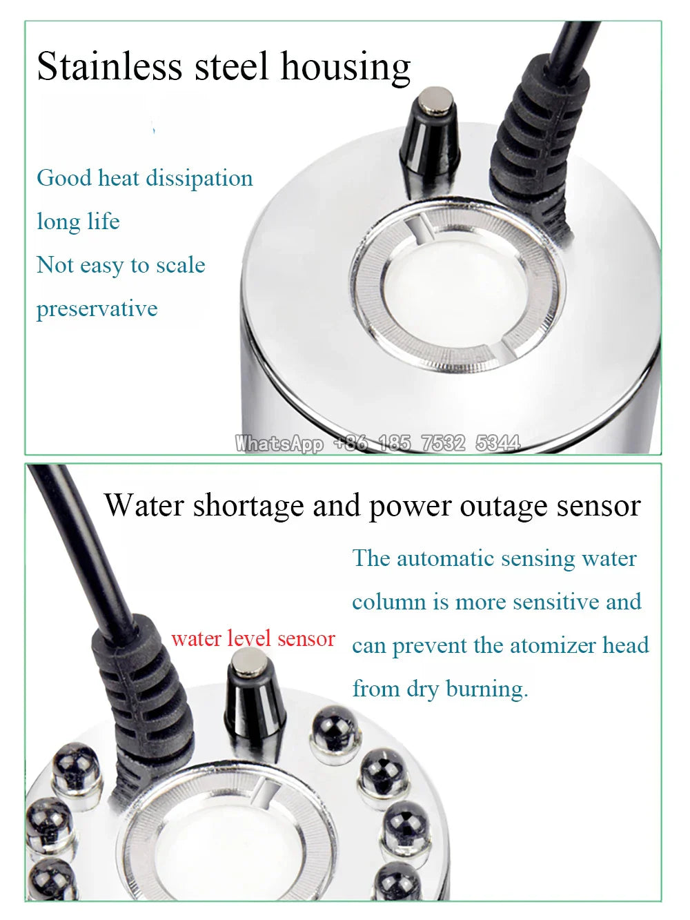 Mist Maker Water Fountain Pond Fogger Air Humidifier Atomizer Mini Fog Machine with 12 Color Changing LED Lights
