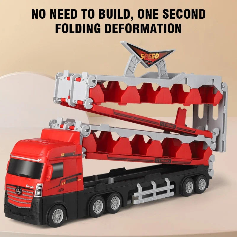 Catapulting Racing Track with Cars