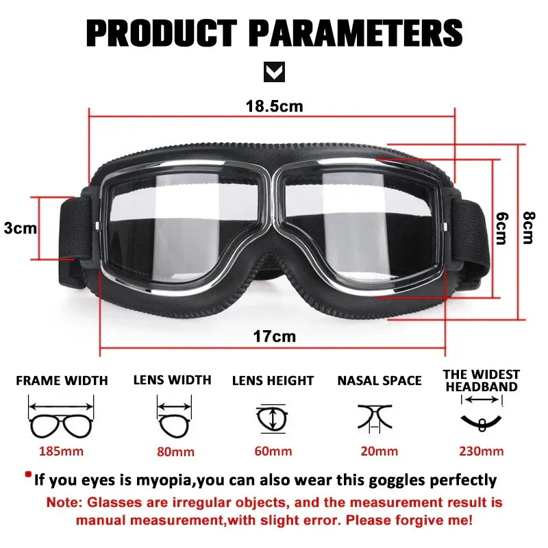 Vintage Motorcycle Goggles