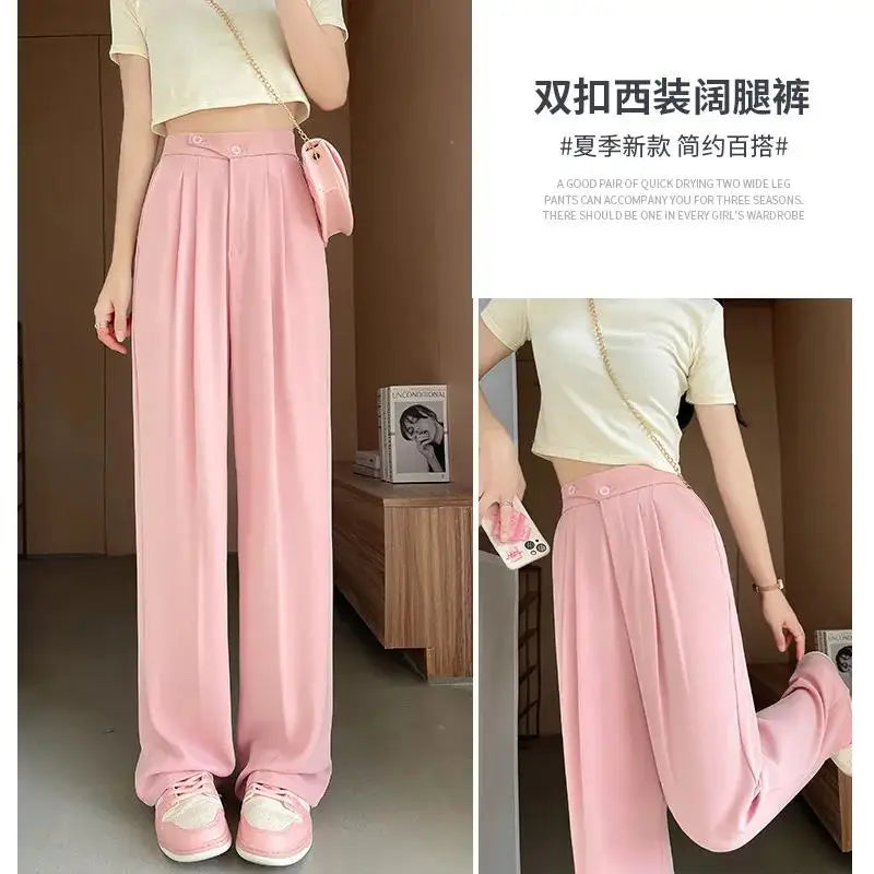 Woman's Casual Full-Length Loose Pants