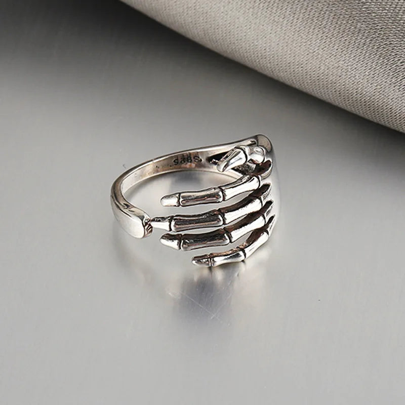 Handmade Dragon Embrace Adjustable Ring