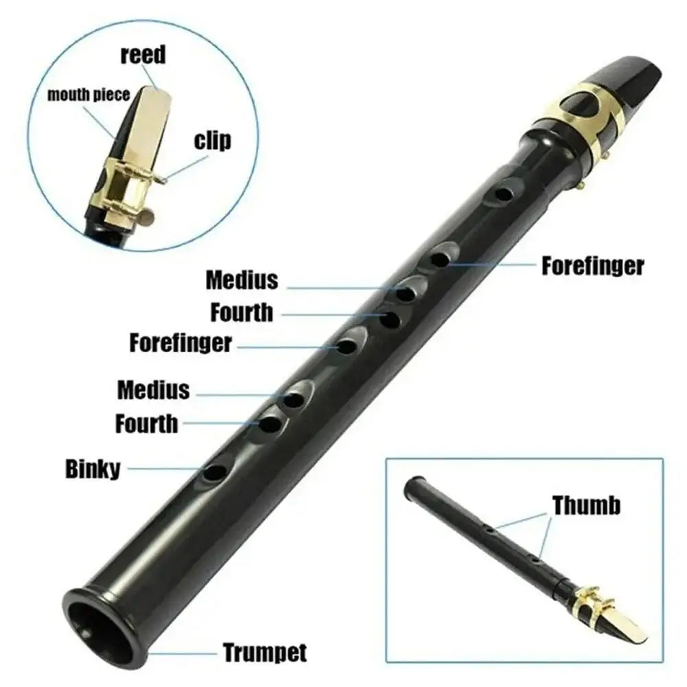 🎶Key of C Two Octave Range Pocket Travel Saxphone