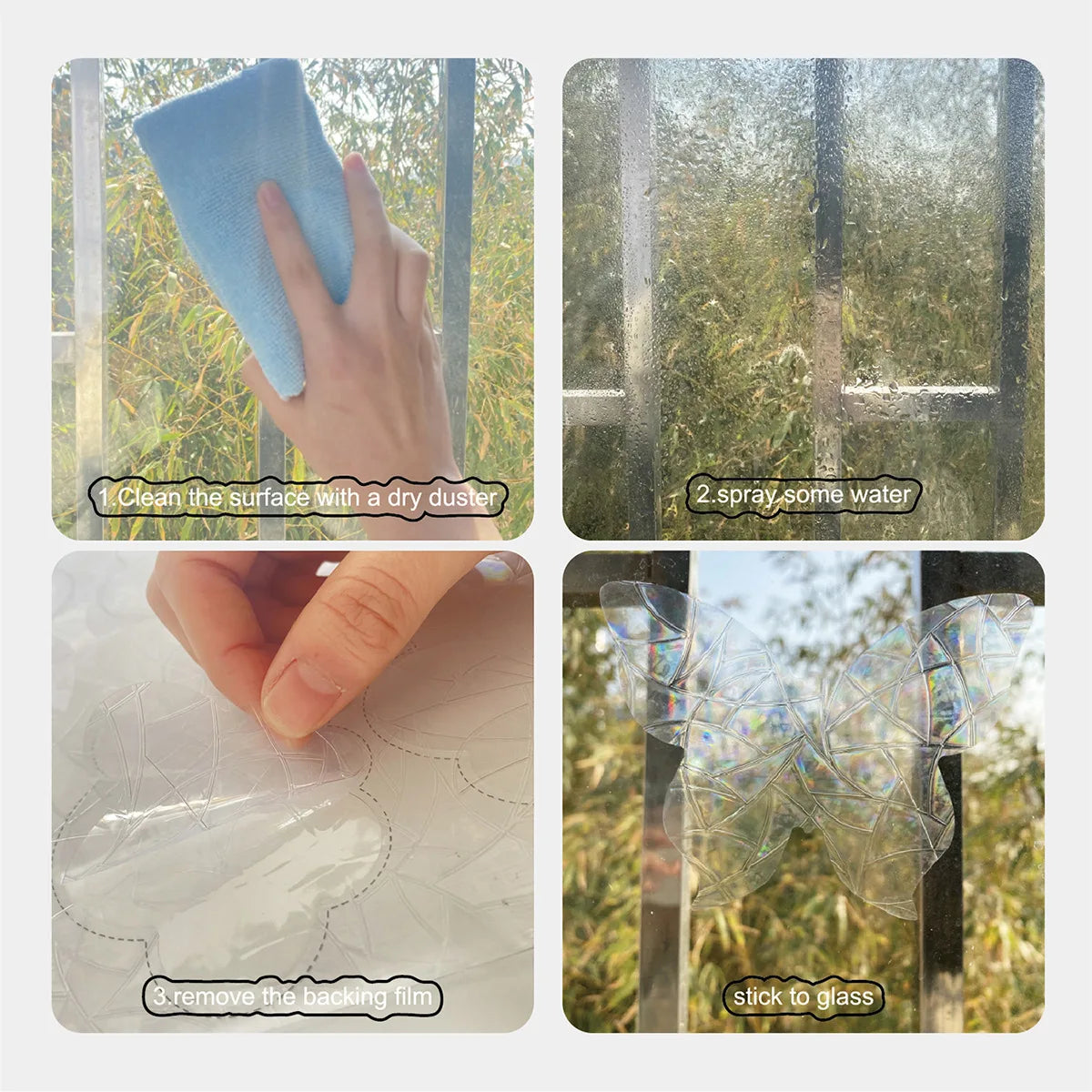 Reusable Rainbow Reflector Window Clings