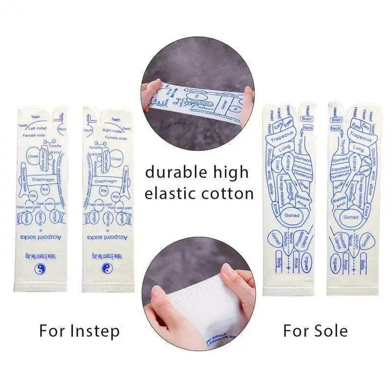 Reflexology Socks + Massage Sticks