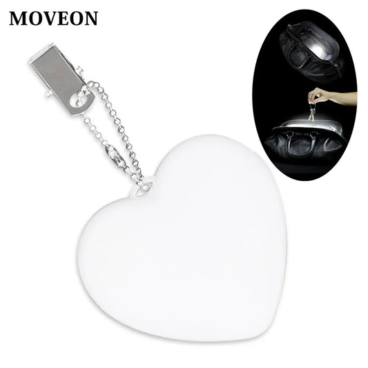 Heart-Shaped LED Purse Light – Automatic Sensor Handbag Light