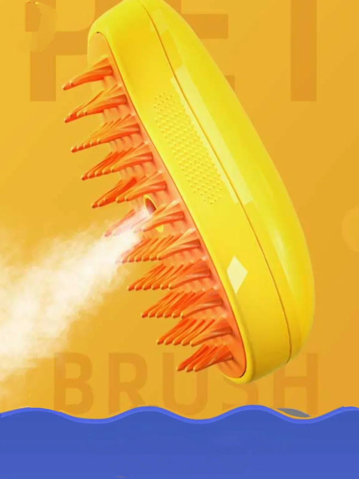 Spray floating hair comb