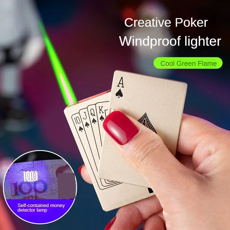 Green Flame Ace Lighter