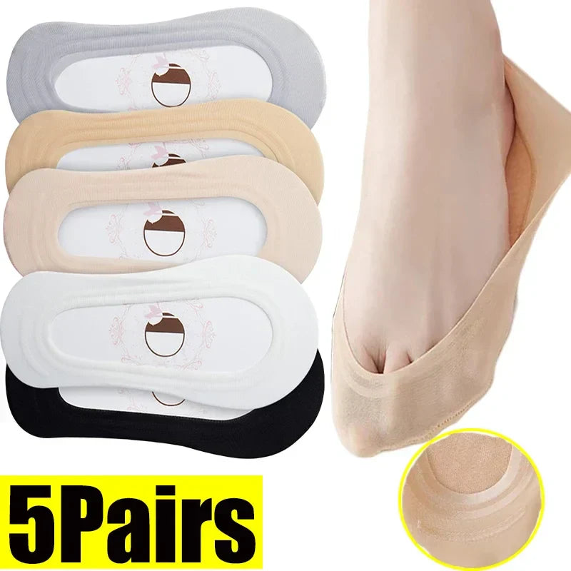 Ice Silk Thin No Show Socks