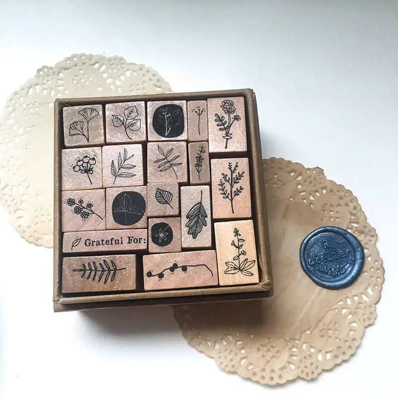 Handmade Map Making Stamp Kit (19 Pcs)