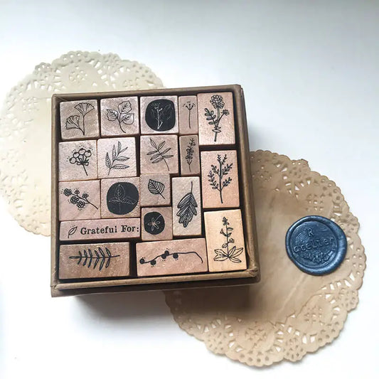 Handmade Map Making Stamp Kit (19 Pcs)